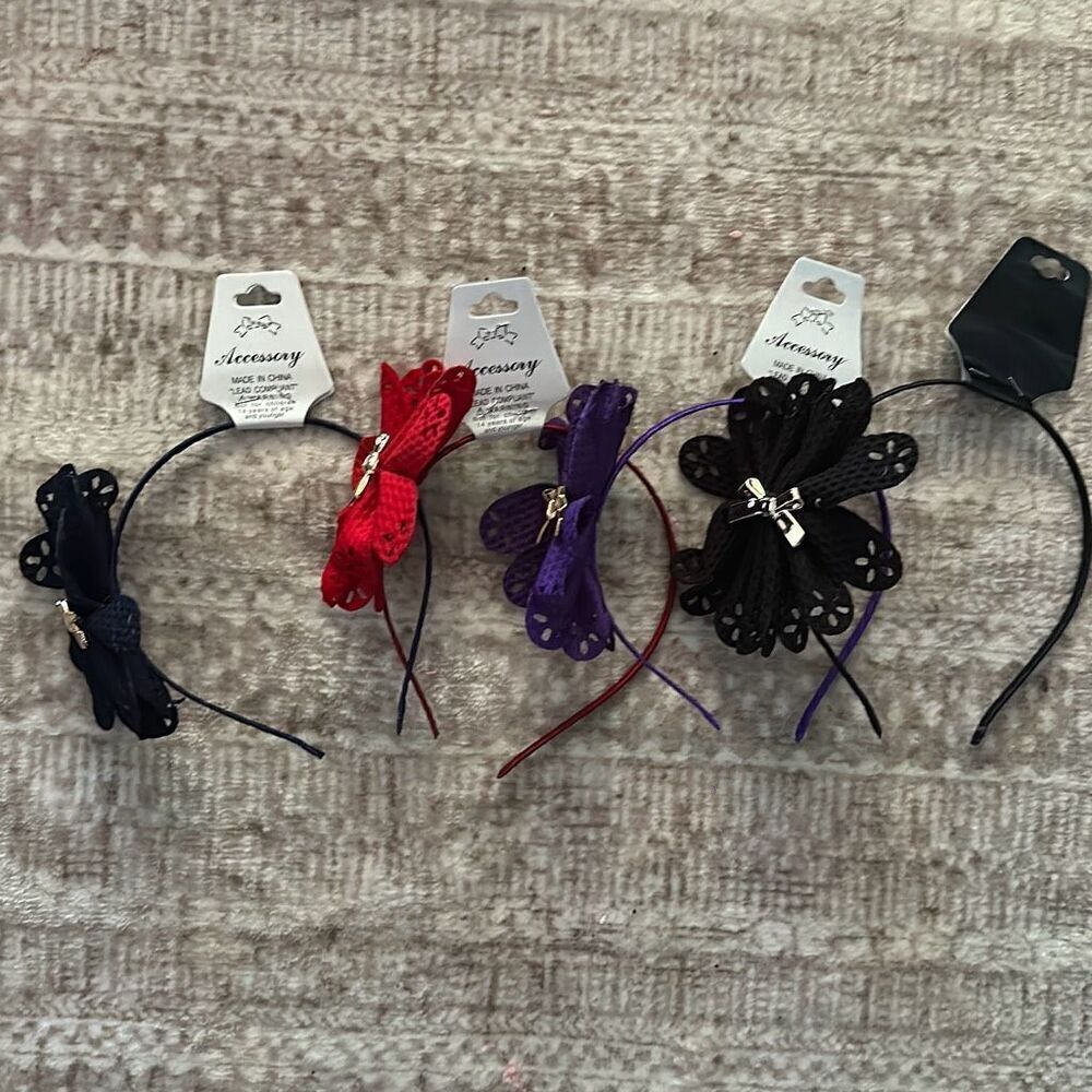 Set of 4  Girls headbands NWT